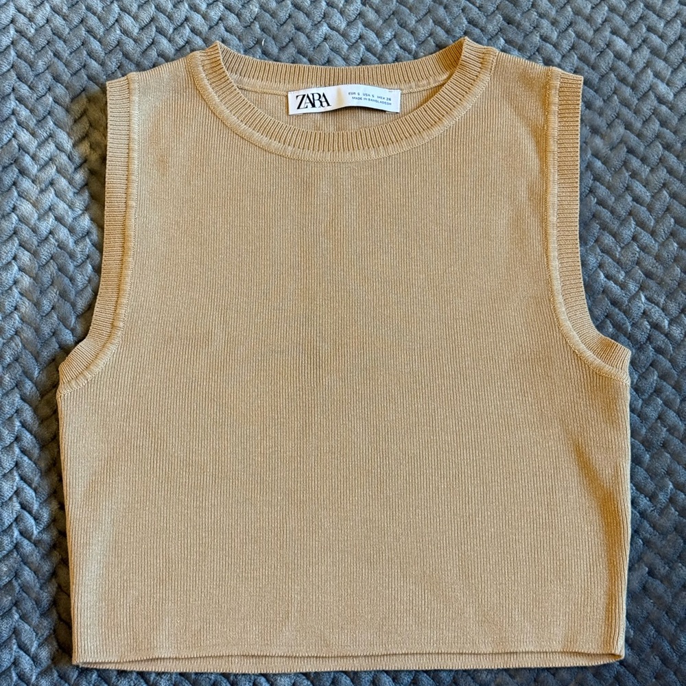 Zara knit crop top